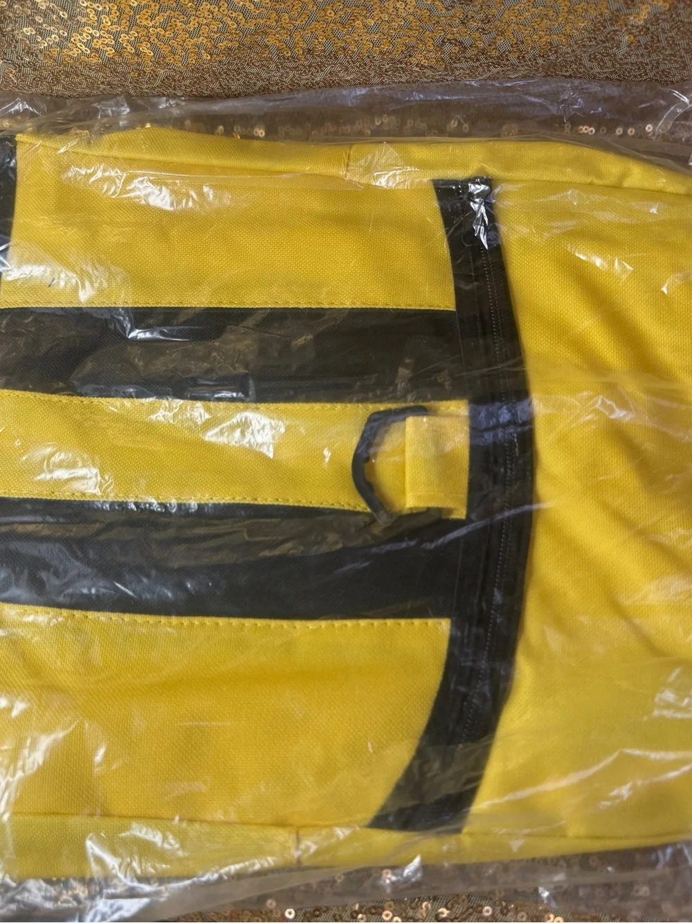 Yellow and Black Home Office Organizer Bag